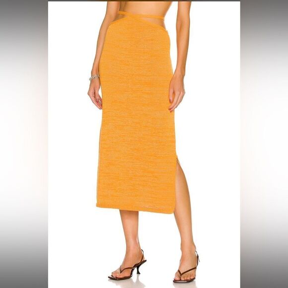 CULT GAIA | NWT Hedda Skirt in Marigold Size Large - Picture 3 of 10